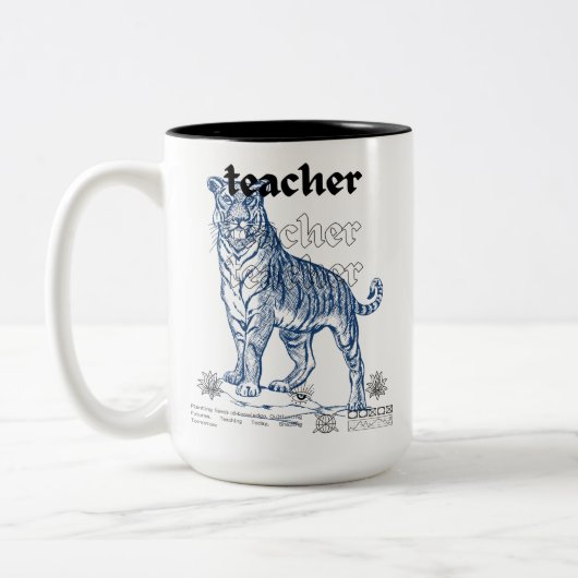 Teacher Ceramic Mug - Planting Seeds of Knowledge, (Gauche)