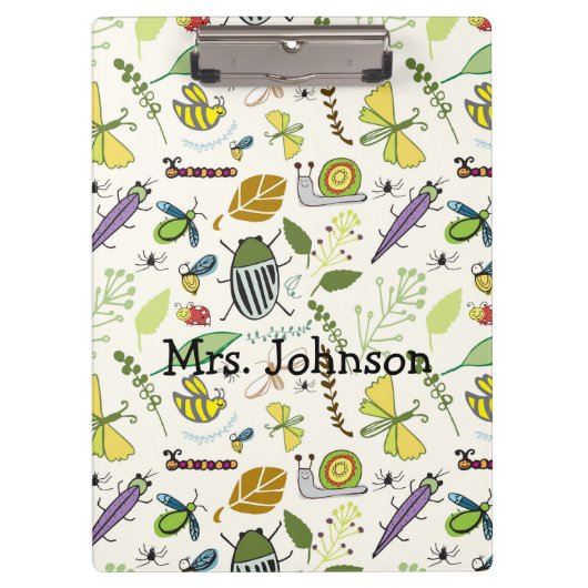 Teacher Clipboard Bug Klembord (Voorkant)