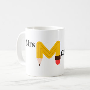 Teacher Coffee Mok, gepersonaliseerde naam, Koffiemok