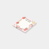 Teacher Cute Rose Personnaliser Post-It Sticky Not (Incliné)