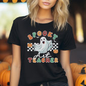 Teacher d'art éffrayant Halloween T-shirt rétro