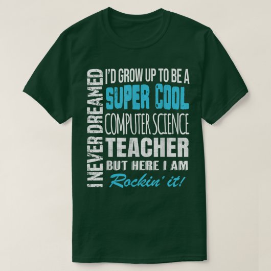 Teacher de l'informatique Tshirt drôle Je n'ai jam (Design devant)