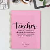 Teacher Definition Maandelijkse planner Organisato