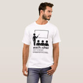 Teacher Definition T-shirt - Drôle cadeau de l'ens (Devant entier)