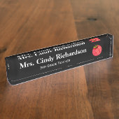 Teacher Desk Naam Bord Naambordje (Zijkant)