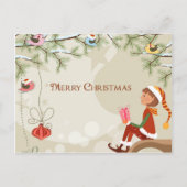 Teacher Elf - Kerst Briefkaart (Voorkant)