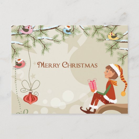 Teacher Elf - Kerst Briefkaart (Voorkant)