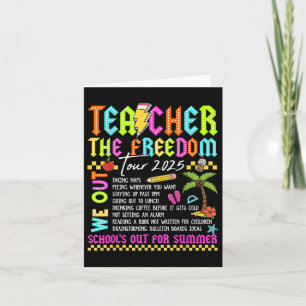Teacher Freedom Tour 2025 Zomervakantie Laatste da Kaart