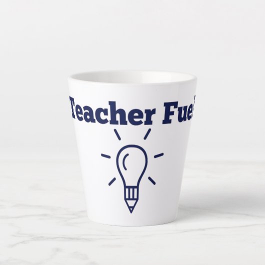 Teacher Fuel Mug Latte Mok (Voorkant)