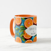 Teacher Fuel Orange – Personalized Coffee Mug (Devant gauche)