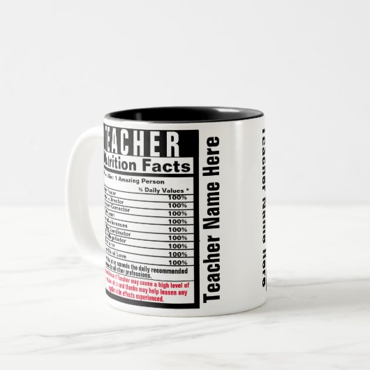 Teacher Funny Cadeau Mug (Devant gauche)
