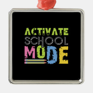 Teacher Gift   Activate School Mode Metalen Ornament