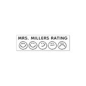 Teacher Gift Custom Classroom School Review Zelfinktende Stempel (Design)