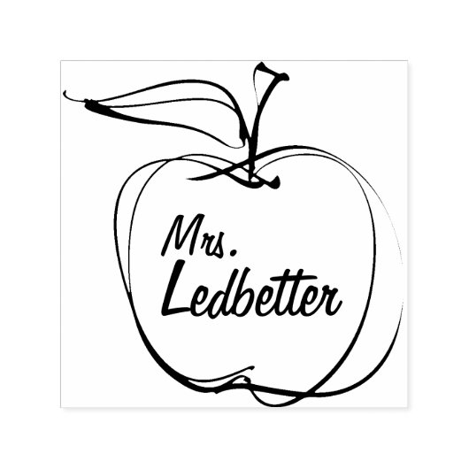 Teacher Gift - gepersonaliseerde rubberen stempel (Design)