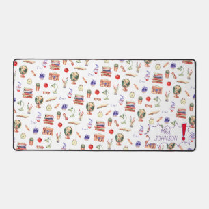 Teacher Gift Waterverf School Supply Script Naam Bureaumat