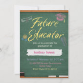 Teacher Graduation Invitation (Devant)