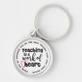 TEACHER - Grappig citaten - voeg Naam toe om te pe Sleutelhanger (Voorkant)