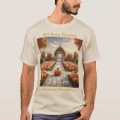 Teacher Halloween T-shirt Citrouille (Devant)