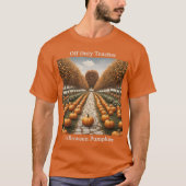 Teacher Halloween T-shirt Citrouille (Devant)