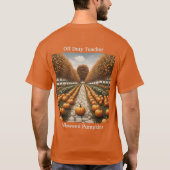 Teacher Halloween T-shirt Citrouille (Dos)