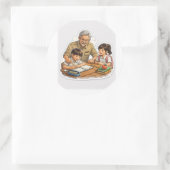 Teacher Helping Students Sticker (Tas)