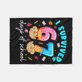 Teacher I Survived 67 Days Of School Funny Meme Ba Fleece Deken (Voorkant (Horizontaal))