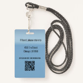 Teacher ID Card  Badge (Achterkant met draagriem)