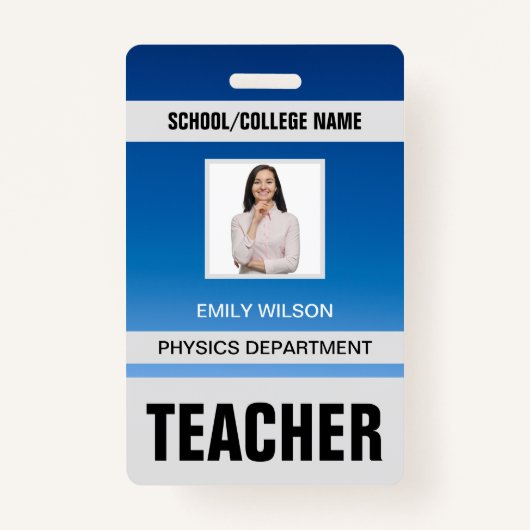 Teacher ID Kaart Badge (Voorkant)