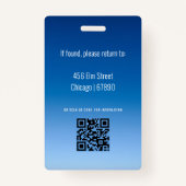 Teacher ID Kaart Badge (Achterkant)