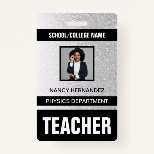 Teacher ID Kaart Badge (Voorkant)