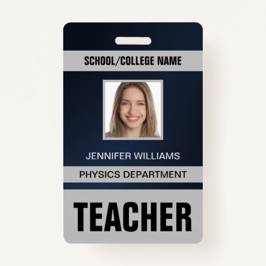 Teacher ID Kaart Badge (Voorkant)