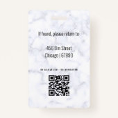 Teacher ID Kaart Badge (Achterkant)