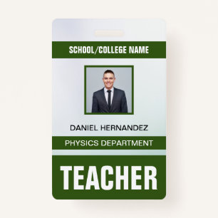 Teacher ID Kaart Badge