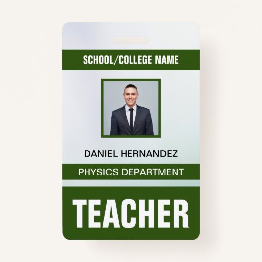 Teacher ID Kaart Badge (Voorkant)