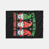 Teacher It's Fine We're Fine Everything Is Fine Gn Fleece Deken (Voorkant (Horizontaal))