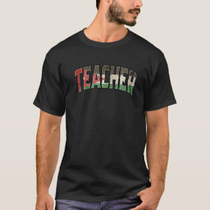 Teacher Jordanian  Heritage Dna Flag T-shirt
