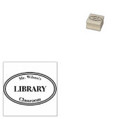 Teacher Library Boekstempel Rubberstempel (Gestempeld)