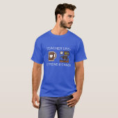 Teacher Life Caffeine & Chaos T-shirt (Voorkant volledig)