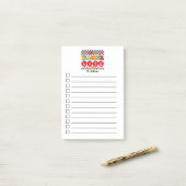Teacher Life check list bekleed gepersonaliseerde Post-it® Notes (Op bureau)