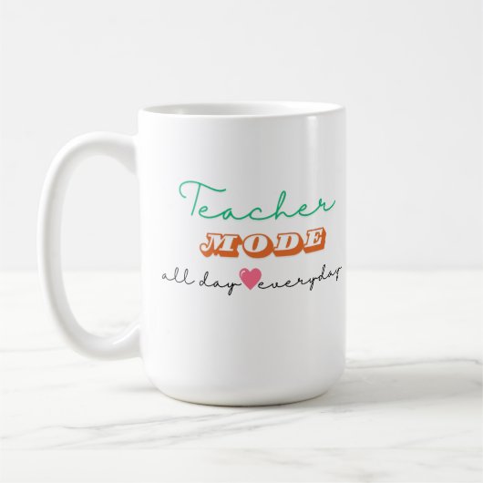 Teacher Mode De hele dag door Koffiemok (Links)