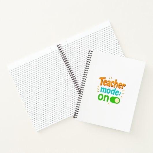 Teacher Mode On Notebook – Funny Spiral Journal fo (Intérieur)