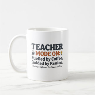 Teacher Mode On style quotes Koffiemok