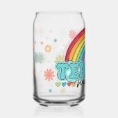 Teacher Mode Rainbow Blikvorm Glas (Voorkant)