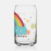 Teacher Mode Rainbow Blikvorm Glas (Achterkant)