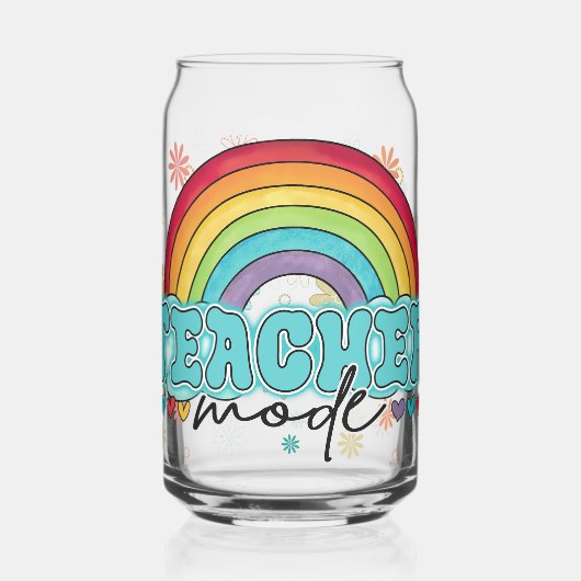 Teacher Mode Rainbow Blikvorm Glas (Links)
