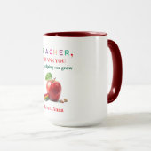 Teacher Mug Gift – Thank You Message (Devant droit)