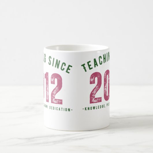 Teacher mug | Teaching Since 2012 (Centre)
