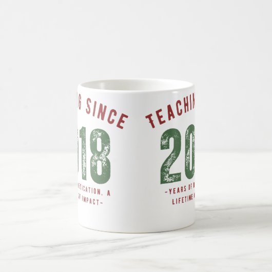 Teacher Mug | Teaching Since 2018 (Centre)