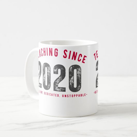 Teacher Mug | Teaching Since 2020 (Devant gauche)