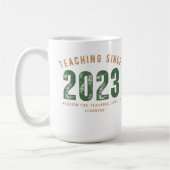 Teacher Mug | Teaching Since 2023 Koffiemok (Links)